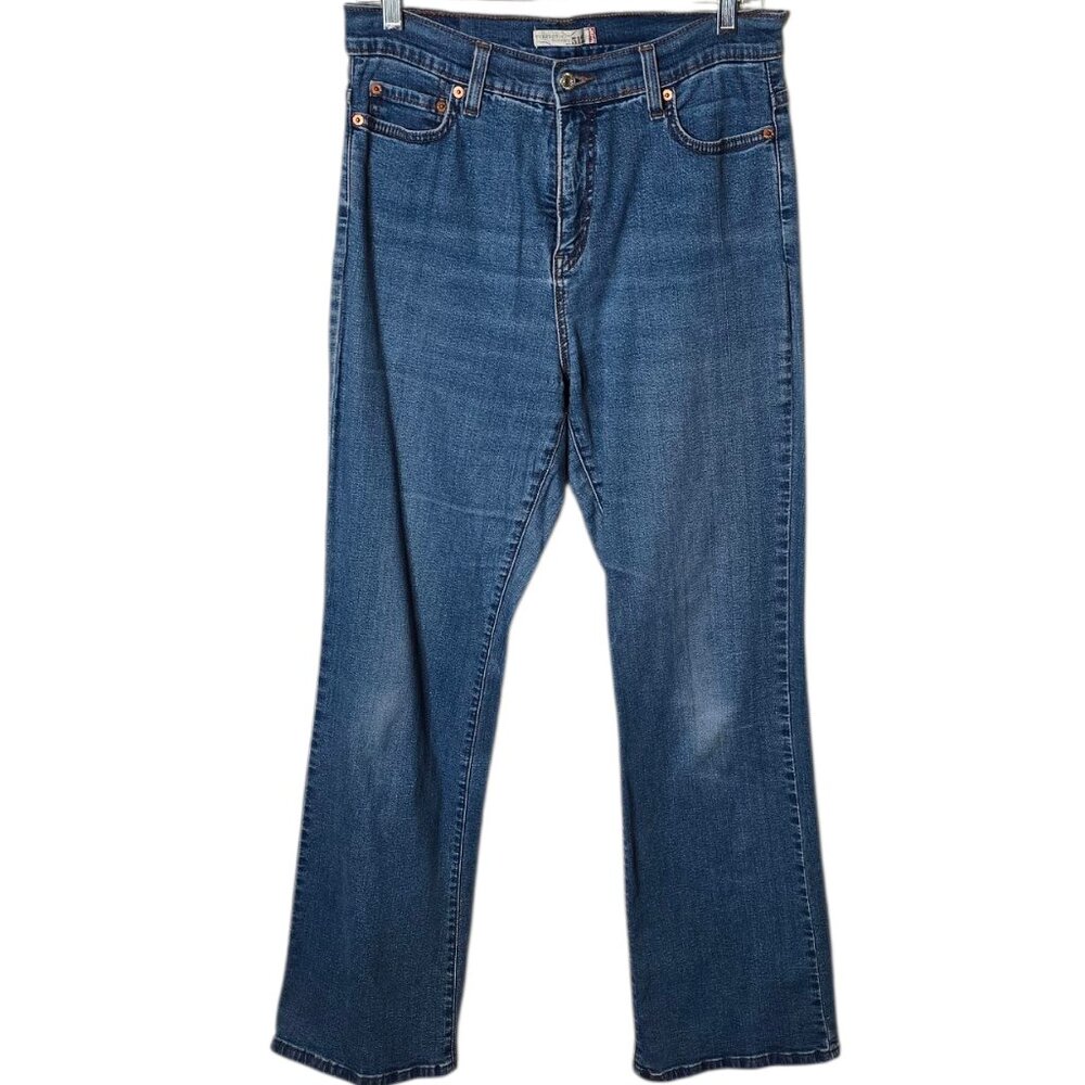 Levi’s 512 Perfectly Slimming Jeans Women 10M Medium Wash Bootcut Stretch Denim